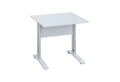 EPK 18 - 8  stůl kancelářský, kovová podnož bílá, deska 18 mm, široký 800 mm, bílá